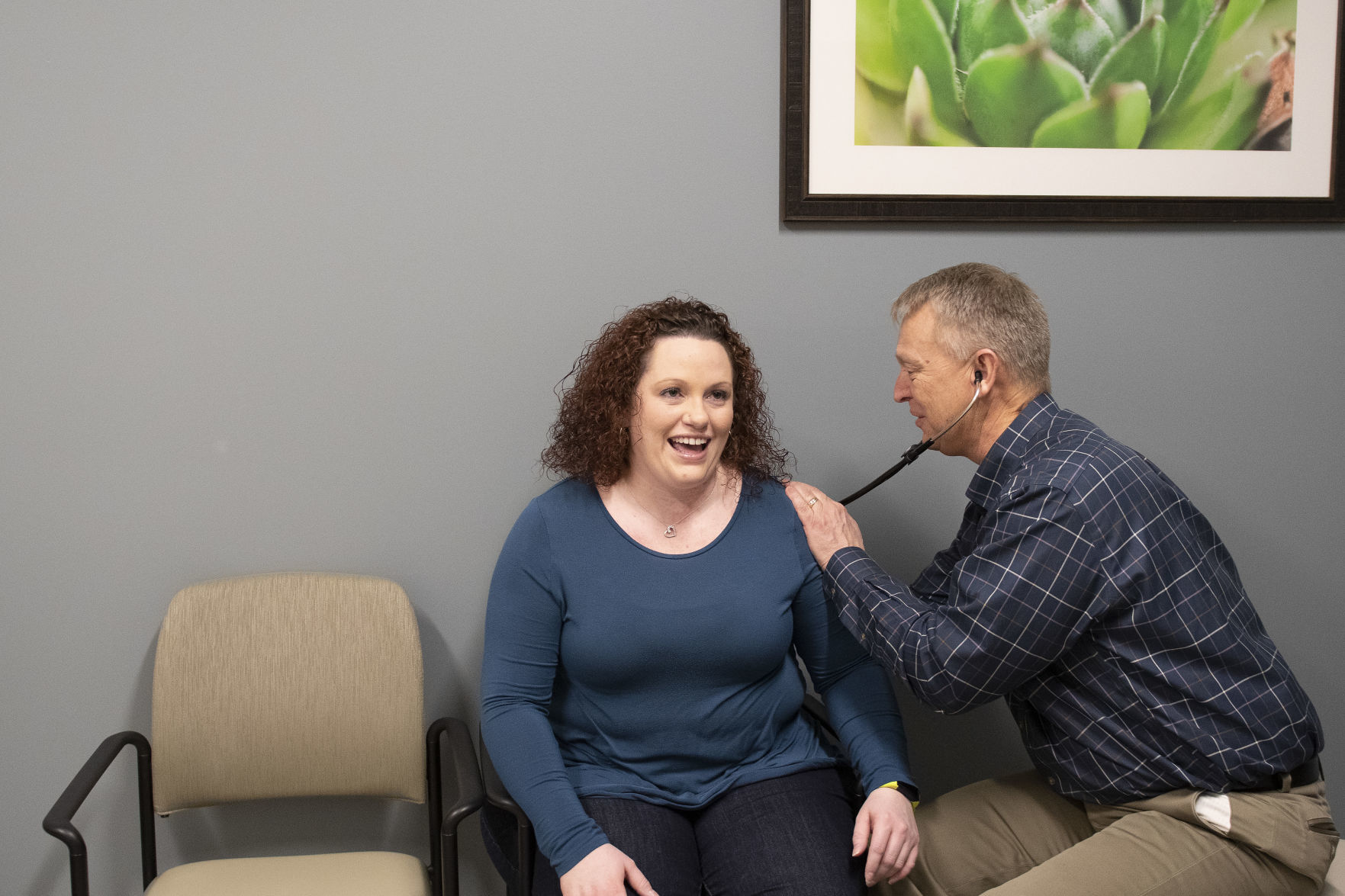 Dr. Steffens with client